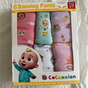 NWT size 2T Cocomelon Training Pants Set of 6